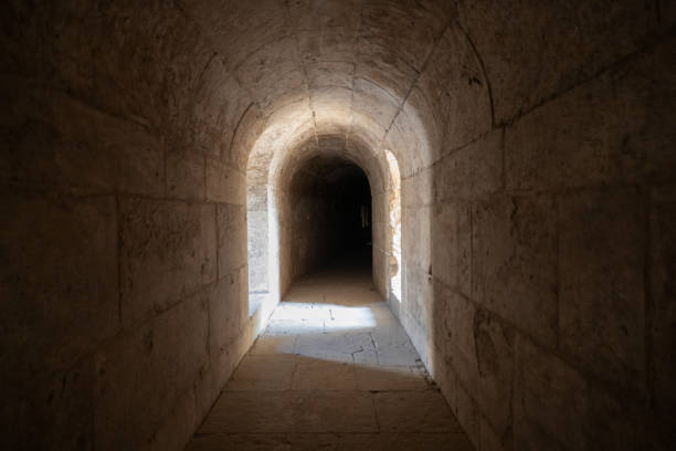 istock Narrow Stone Passageway Inside the Historical Wall of Old Cairo 2184276714