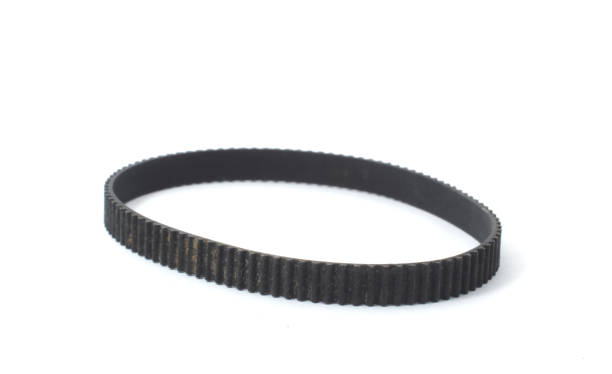 istock Side view of a timing belt on a white background. A component part of a mechanical or machine work. V belt. 2184279118