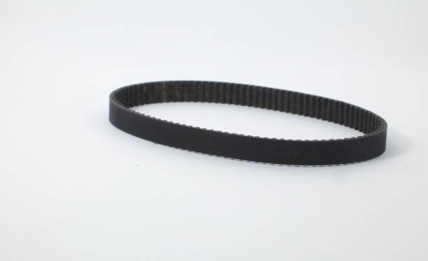 istock Side view of a timing belt on a white background. A component part of a mechanical or machine work. V belt. 2184279128