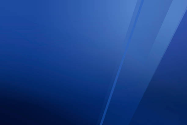 Line and various shades of blue stripes on gradient blue background. Background color for graphic design, banner, poster. Color Trend 2025