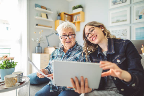 istock Grandmother spending time with her granddaughter 2184282597