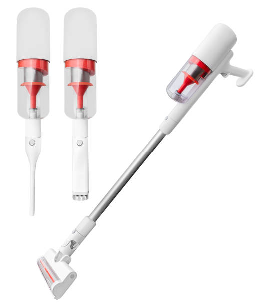 istock White cordless vacuum cleaner isolated on white background with clipping path 2184283645