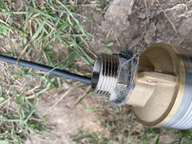 istock Submersible borehole pump used for groundwater extraction 2184286772