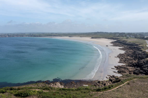 istock Aerial View Over Pointe de Kermorvan, Le Conquet, France 2184289280