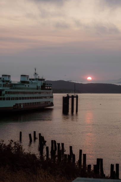 istock Ferry Boat At Sunrise 2184290713