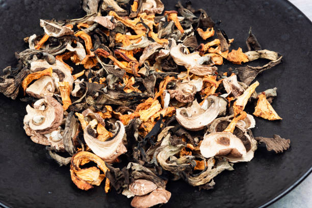 istock Pile of dried mushrooms. 2184292142