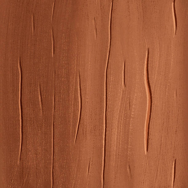 istock Light texture of a tree trunk with lines of cracks and scratches. Brown dark tree bark 2184296302