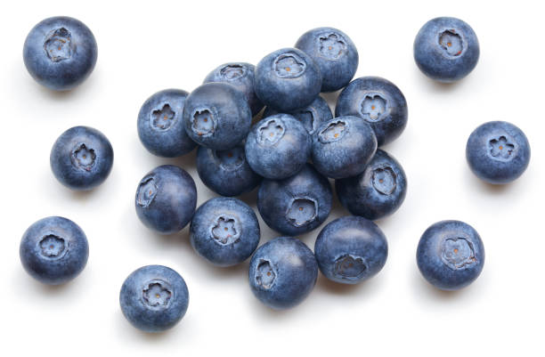 istock Fresh blueberry isolated on white background 2184298413