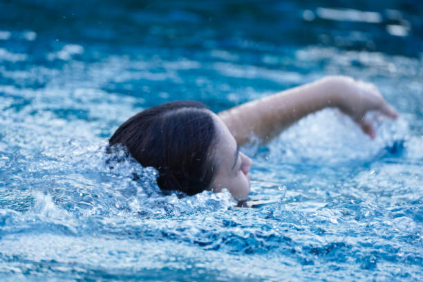 istock Close-up Women swimming in the pool 2184304773
