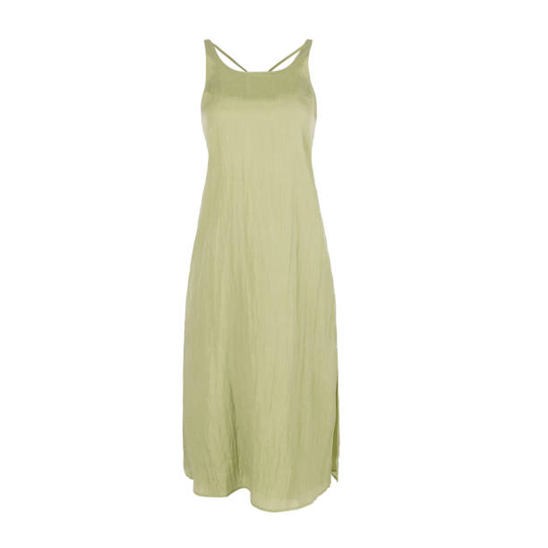 istock Green women's sleeveless cotton dress 2184306062