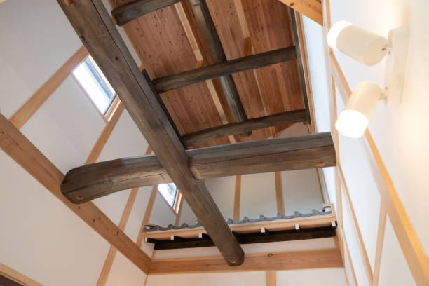 istock Detached house made from natural materials 2184307760