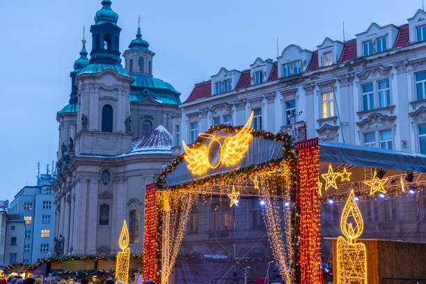 istock Old Town Square at christmas time, Prague, Czech Republic 2184331514