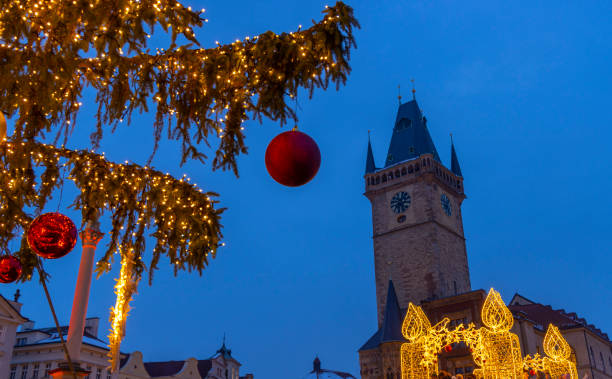 istock Old Town Square at Christmas time, Prague, Czech Republic 2184331540