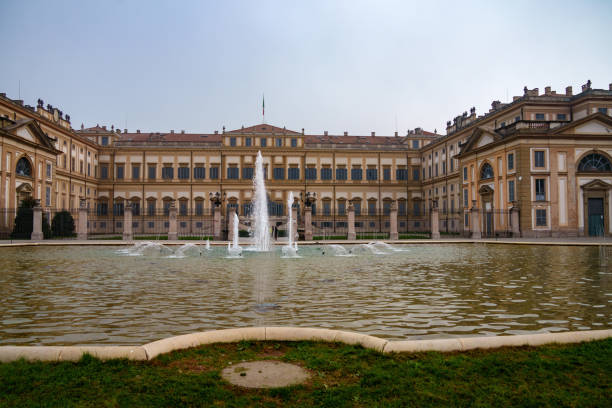 Monza, Italy - November 9, 2024: Historic Villa Reale at Monza, Brianza, Lombardy, Italy