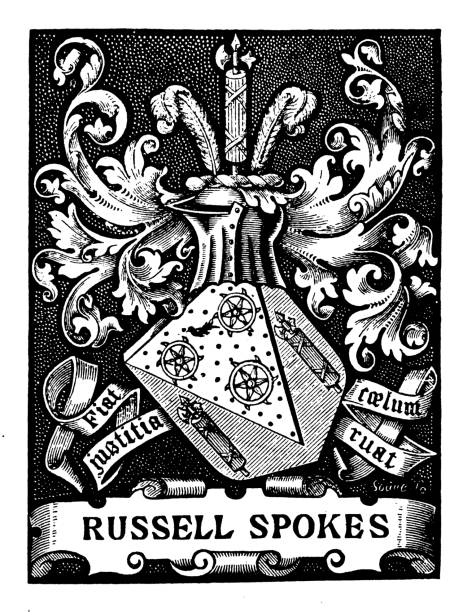 istock Heraldry coat of arms emblem: Russell Spokes 2184347389