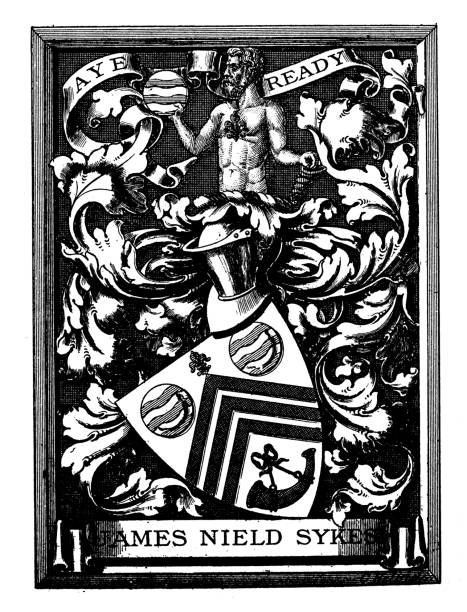 istock Heraldry coat of arms emblem: James Nield Sykes 2184348852