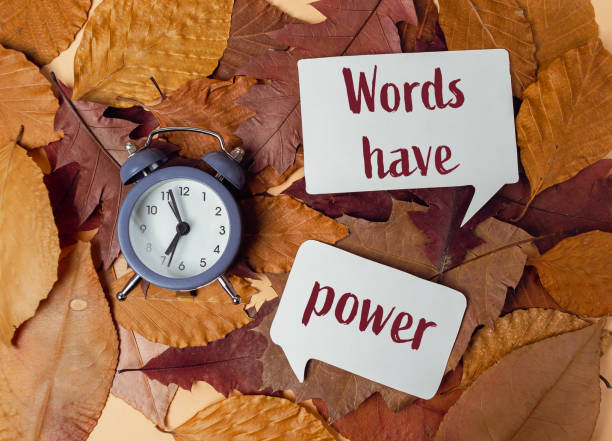 istock Words have power. The clock is on the ground 2184351616