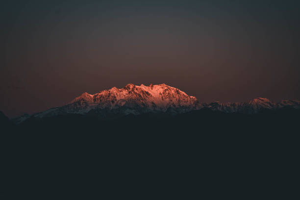 istock Golden Twilight Casting Fiery Glow on Monte Rosa 2184353858