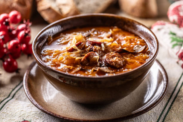istock Christmas cabbage soup, a traditional Eastern European Christmas dish. 2184357892