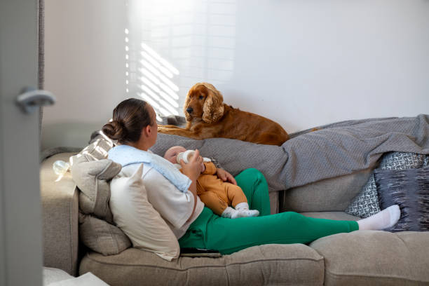 istock Bottle Feeding the Baby 2184359644