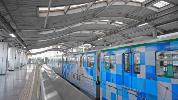 istock Light Rail Station Platforms,Chongqing, China, Asia.Chungking. 2184361510