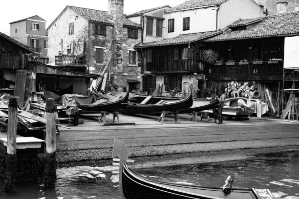 Grand canal side buidings in Venice, Italy