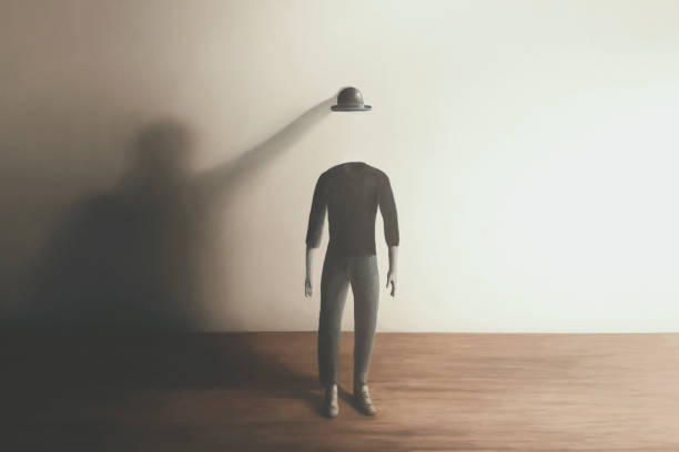 istock illustration of man and his shadow, surreal abstract identity concept 2184364732