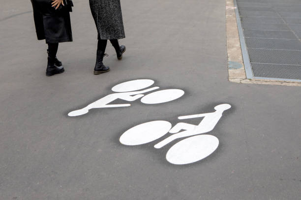 Bicycle lane in Paris