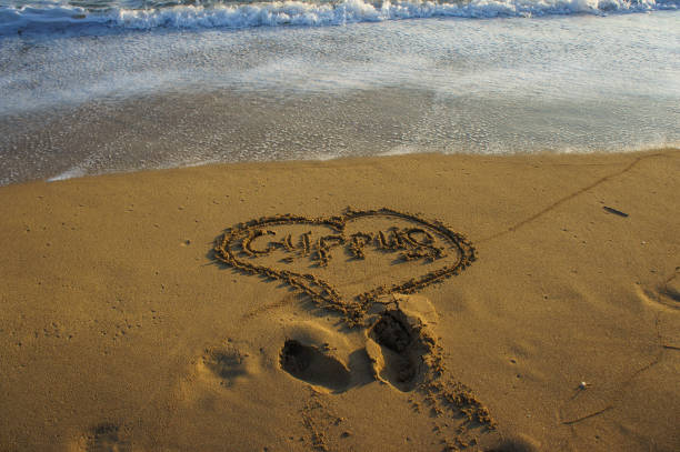 istock A heartfelt message drawn in the sand at the beach during sunset, surrounded by gentle waves. 2184366560