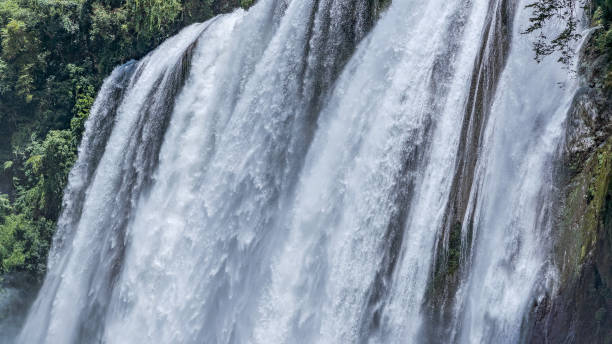 The Marmore Falls is a waterfall located about 7 km away from Terni,in Umbria,near the end of Valnerina,the long valley carved by the Black River. It is a controlled flow waterfall, among the highest inEurope,being able to count on a total difference of 165 m,divided into three jumps, inserted in a large natural park. The waterfall is formed by the River Velino which, near the hamlet of Marmore,flows from lake Piediluco and dives with roar in the black gorge below. It is part of the Black River Park.