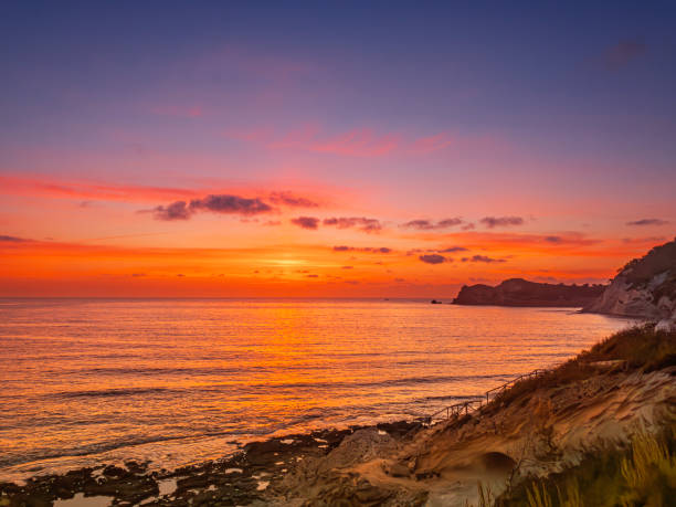 istock Cala Blanca Beach at sunrise 2184381913
