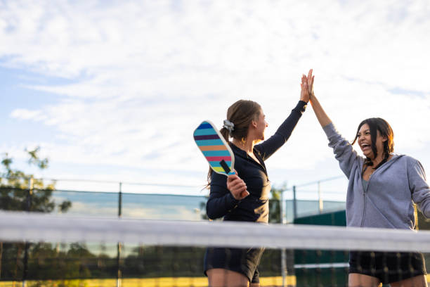 istock Pickleball Girls 2184386541