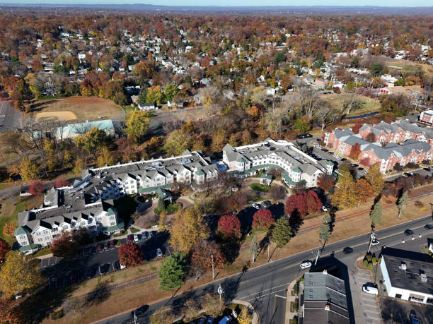 istock Small town in America apartment complex 2184389326