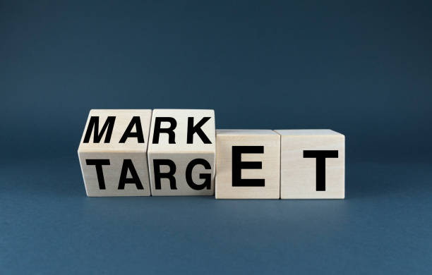 istock Wooden blocks spelling out MARKET and TARGET 2184391699
