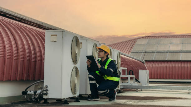 istock Engineers is checking the air conditioning cooling system of a major building or industrial facility. 2184394662