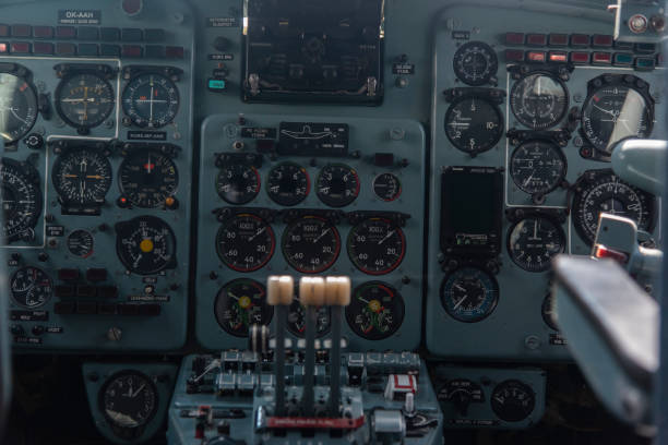 istock Cockpit of an old russian airplane 2184401866