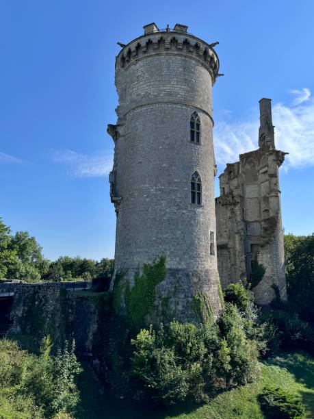 istock tower of a castle and ruins 2184405517