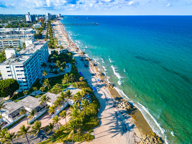 istock Aerial photo Deerfield Beach Florida coastline 2184405762
