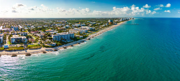 istock Aerial photo Deerfield Beach Florida coastline 2184406197
