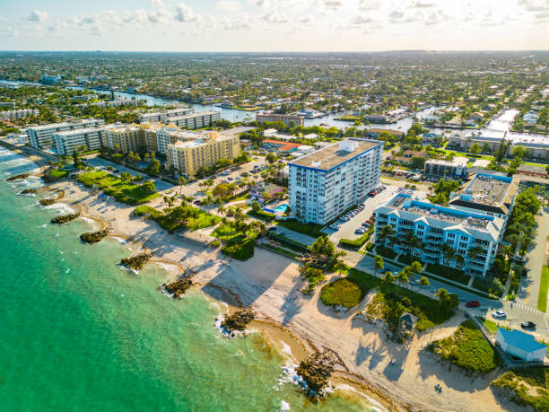 istock Aerial photo Deerfield Beach Florida coastline 2184406203
