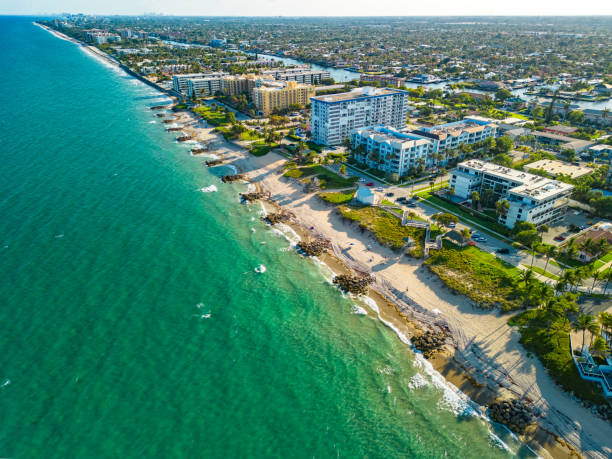 istock Aerial photo Deerfield Beach Florida coastline 2184406275