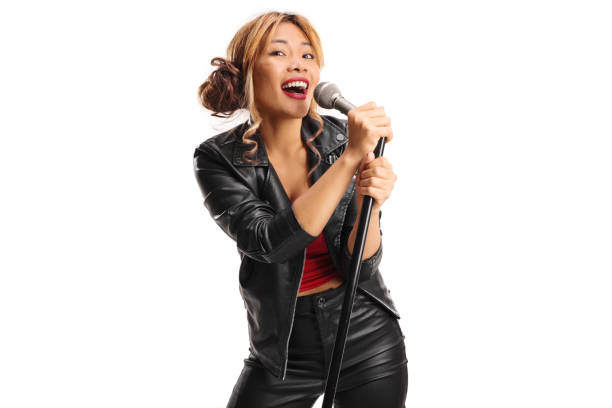 istock Filipina female singer with a microphone 2184413516