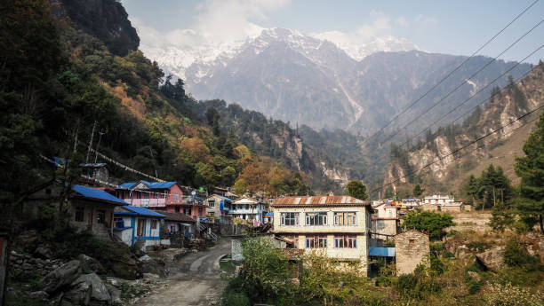 istock The landscape while hiking the Annapurna Circuit in Nepal 2184414101
