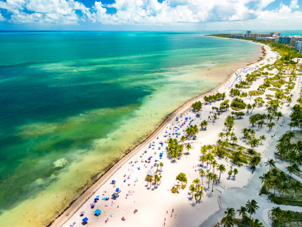 istock Beautiful Crandon Park beach in Key Biscayne in Miami 2184416508
