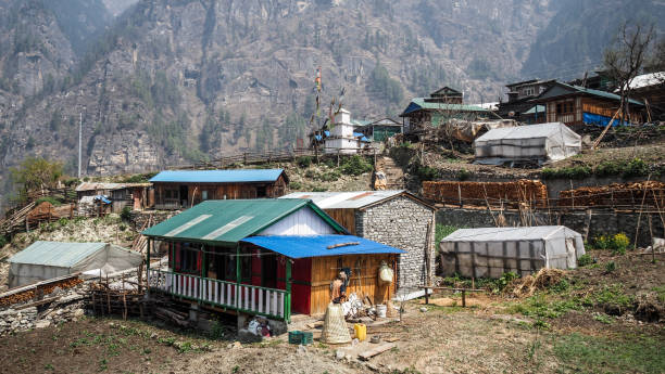 istock The landscape while hiking the Annapurna Circuit in Nepal 2184422052