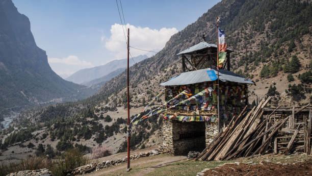 istock The landscape while hiking the Annapurna Circuit in Nepal 2184422544