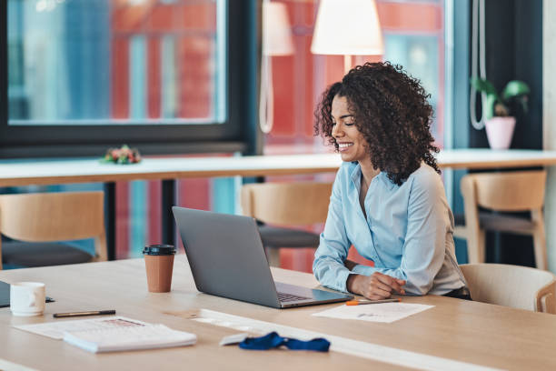 istock Businesswoman working in his office 2184424426