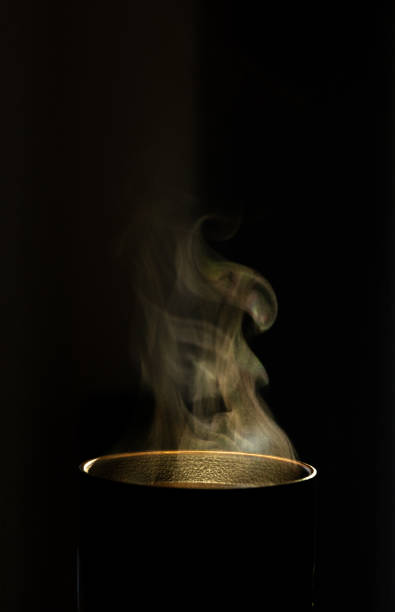 istock Dramatic steaming cup of morning coffee or tea 2184424869