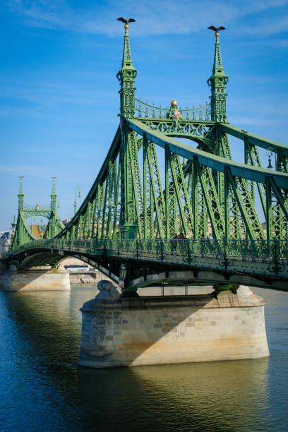istock Liberty Bridge spans the Danube River in Budapest, Hungary 2184429755