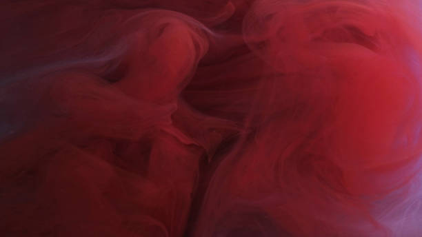 istock Paint moisture air splash smoking cloud red purple 2184436474